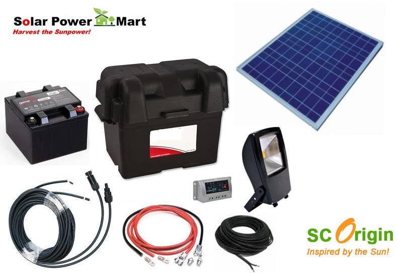DIY Solar Power Floodlight Kit