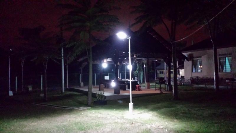 Malaysia Kampung with Solar Omega Street Light