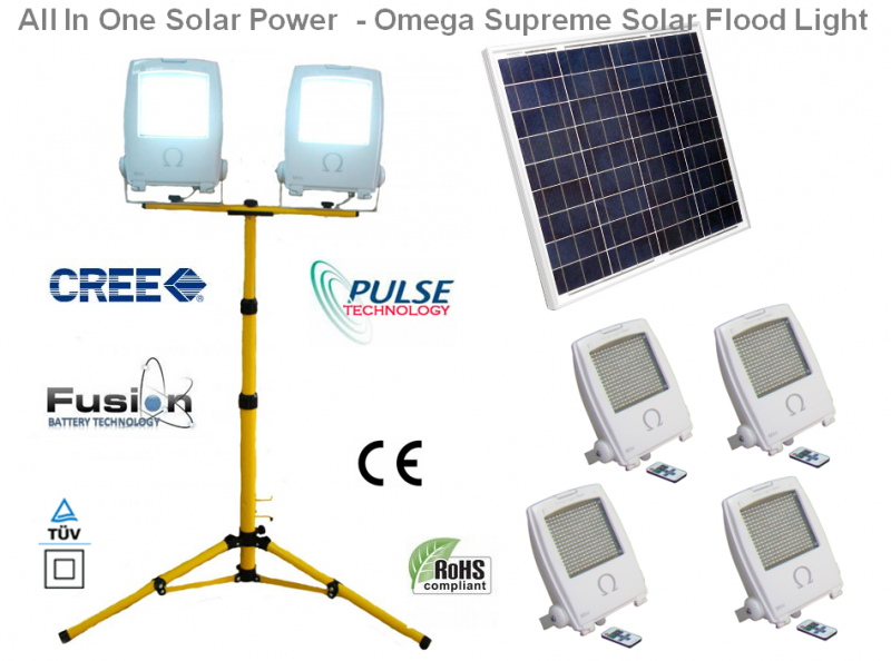 Omega Supreme Solar Flood Light All In One - Technical