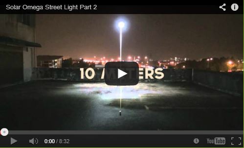 Solar Omega Street Light Part 2 YouTube Video